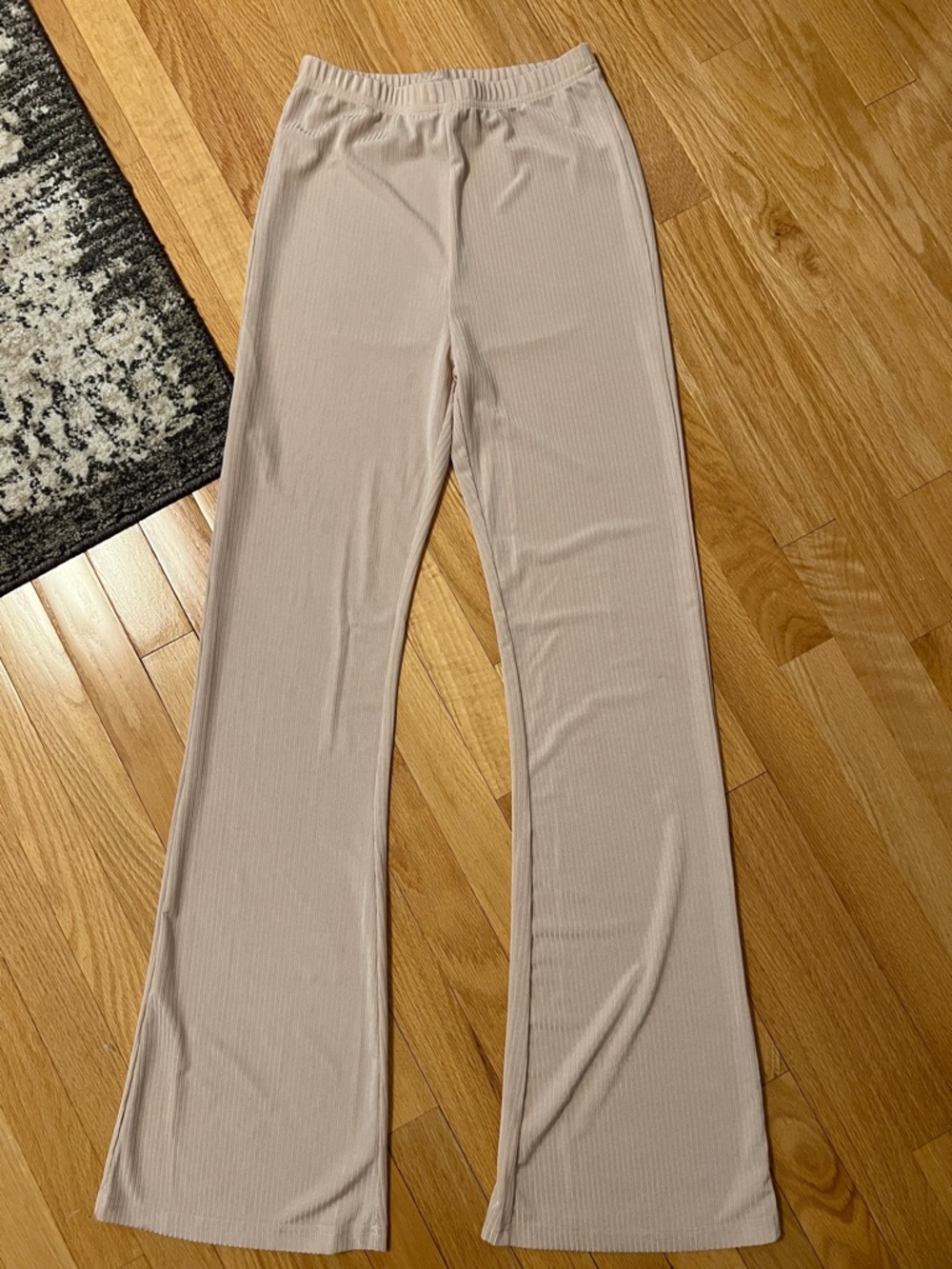 Ribbed Wide-Leg Pants